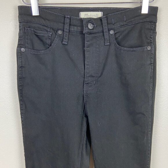 MADEWELL | 10'' High Rise Skinny Jeans Black 27 - Picture 5 of 9